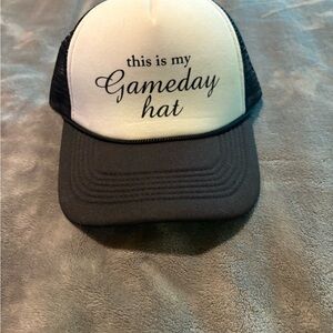 Black and White Gameday Hat